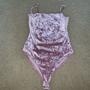 Forever 21 velvet body suit